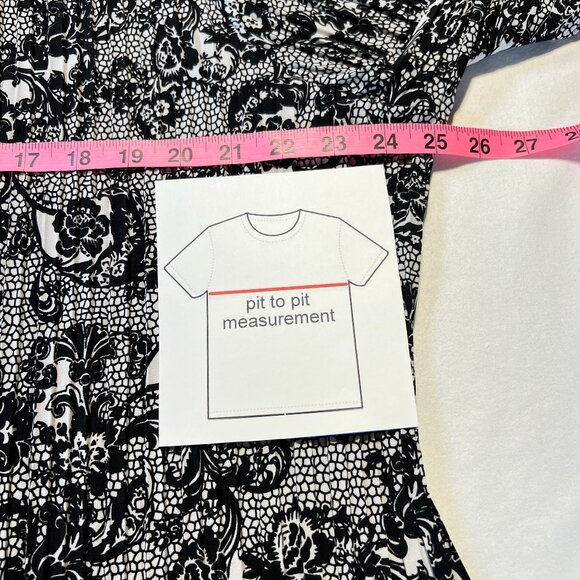 🖤Laura Plus Size 20 Floral Ruffle  long sleeve Blouse - Elegant & Flow - Picture 11 of 13